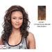 Half Wig Regina Medium To Big Curls Half Wig Iron Friendly,Two tone frost blend of dark auburn layer over dark honey blonde bottom