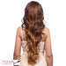 Futura Synthetic Half Wig Smooth,Two tone frost blend of dark auburn layer over strawberry blonde bottom
