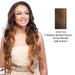 Futura Synthetic Half Wig Smooth,Streaked blend of medium brown, strawberry blonde, and light auburn