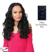 Synthetic Half Wig Stardust,TT BLUE