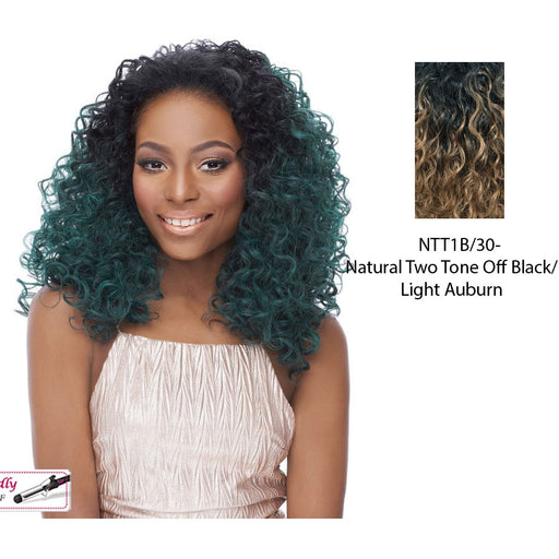 Half Wig Hw Thunder Med To Long Curly Half Wig Iron Friendly,NTT1B/30