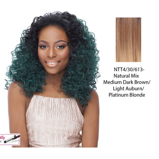 Half Wig Hw Thunder Med To Long Curly Half Wig Iron Friendly,NTT4/30/613