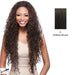 Synthetic Hair Half Wig Long Layered Curly Vantage,Darkest brown