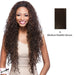 Synthetic Hair Half Wig Long Layered Curly Vantage,Dark brown