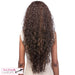 Synthetic Hair Half Wig Long Layered Curly Vantage,Medium brown base with light auburn highlights