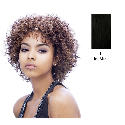 Naturally Curl Synthetic Medium Hair Wig Ann,Black