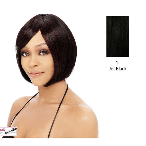 Heat Friendly Futura Synthetic Sleek Bob Cut Medium Wig Anna,Black