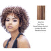 Naturally Curl Synthetic Medium Hair Wig Ann,Two tone frost blend of deep golden brown, and golden blonde with medium brown bottom