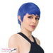 Synthetic Short Layered Pixie Cut Style Full Cap Wig Bebe,Blue