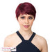 Synthetic Short Layered Pixie Cut Style Full Cap Wig Bebe,Burgundy