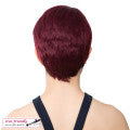 Synthetic Short Layered Pixie Cut Style Full Cap Wig Bebe,Burgundy