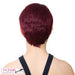 Synthetic Short Layered Pixie Cut Style Full Cap Wig Bebe,Burgundy