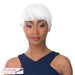 Synthetic Short Layered Pixie Cut Style Full Cap Wig Bebe,Whte