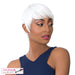 Synthetic Short Layered Pixie Cut Style Full Cap Wig Bebe,Whte