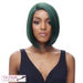 Big Shot Synthetic Bob Style Side Bang Short Length Wig Iron Friendly,CELEB GREEN