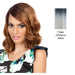 Synthetic Wig Blue Bell,Off black roots with white