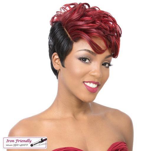 Chi Heat Friendly Synthetic Wig,Natural dark extra/burgundy