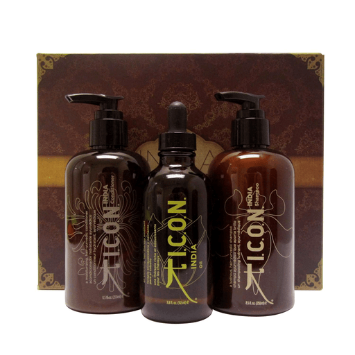 ICON INDIA Hair Care Trio Set, Shampoo,Conditioner,Treatment