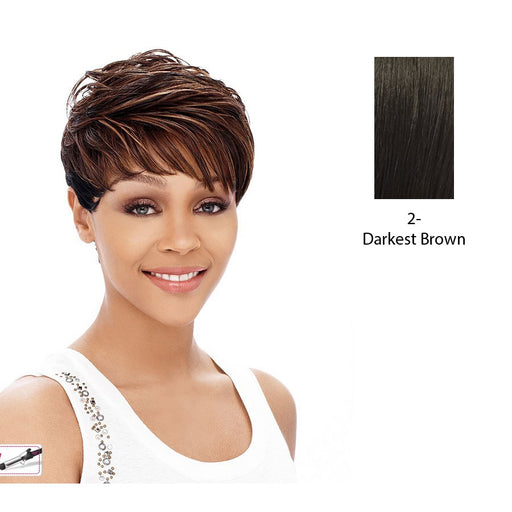Cyndi Synthetic Wig,Darkest brown