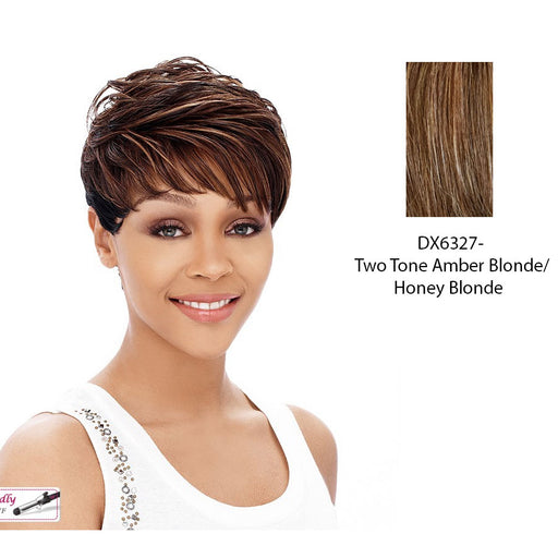 Cyndi Synthetic Wig,Blend of amber blonde and strawberry blonde