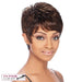 Denver Synthetic Wig,Medium brown base with light auburn highlights