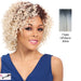 Dory Synthetic Wig,Off black roots with white