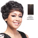 Sassy Mama Synthetic Full Wig Eden,Off black base with dark auburn highlights
