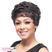 Sassy Mama Synthetic Full Wig Eden,Two tone mix of off black with 15% gray roots and gray tips