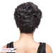 Sassy Mama Synthetic Full Wig Eden,Two tone mix of off black with 15% gray roots and gray tips