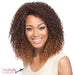 Synthetic Wig Effy,Two tone frost blend of dark auburn layer over strawberry blonde bottom