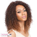 Synthetic Wig Effy,Two tone frost blend of dark auburn layer over strawberry blonde bottom