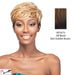 Synthetic Full Wig Elem,Off black roots tipped with rich golden brown
