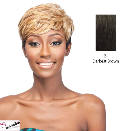 Synthetic Full Wig Elem,Darkest brown