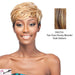 Synthetic Full Wig Elem,Two tone frost blend of strawberry blonde layer over dark auburn bottom