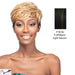 Synthetic Full Wig Elem,Off black base with light auburn highlights