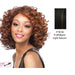 Synthetic Wig Elisa,Off black base with light auburn highlights