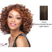 Synthetic Wig Elisa,Medium brown base with light auburn highlights