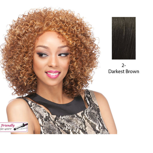 Synthetic Full Wig Fanny,Darkest brown
