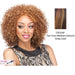 Synthetic Full Wig Fanny,Two tone frost blend of medium auburn and deep gold layer over medium auburn bottom