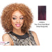 Synthetic Full Wig Fanny,Two tone frost blend of dark wine layer over deep burgundy bottom
