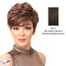 Heat Friendly Synthetic Wig Joo,Mix of darkest brown and medium brown
