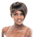 Synthetic Full Wig Lara,Off black base with dark auburn highlights