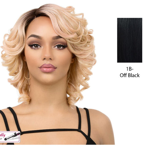 Magic Heat Friendly Synthetic Wig,Off black