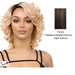 Magic Heat Friendly Synthetic Wig,Medium brown base with light auburn highlights