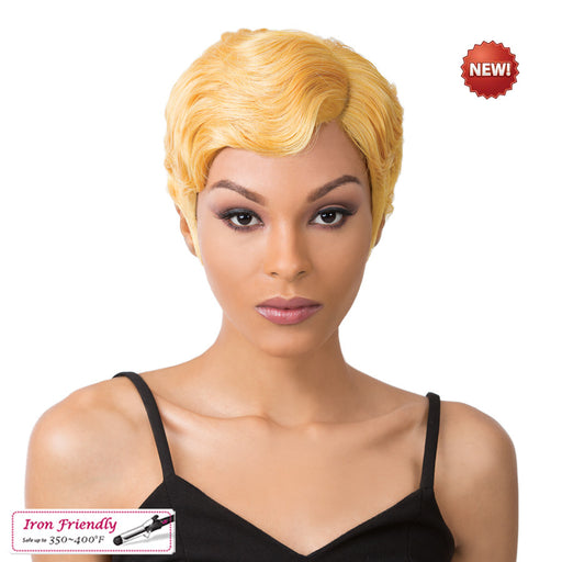 Nuna Synthetic Hair Wig,Mustard