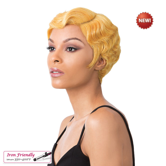 Nuna Synthetic Hair Wig,Mustard