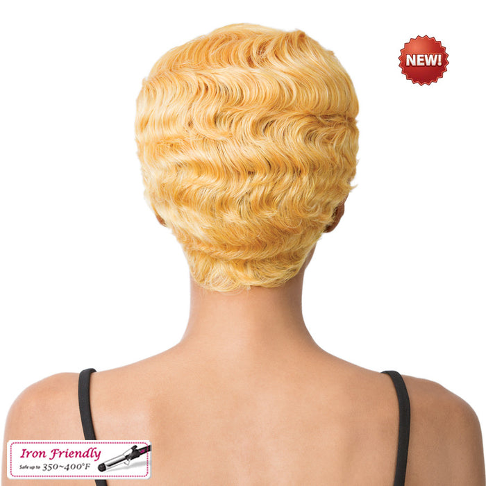 Nuna Synthetic Hair Wig,Mustard