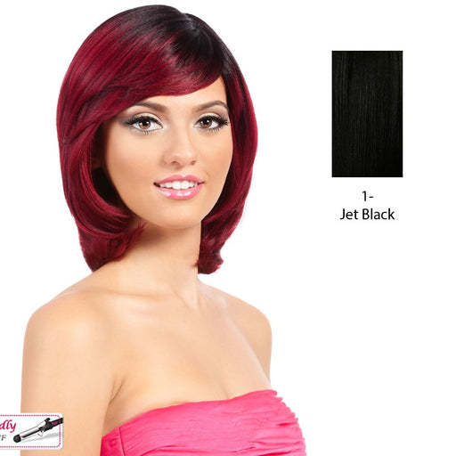 Synthetic Futura Full Wig Orchid,Black