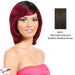 Synthetic Futura Full Wig Orchid,Mix of darkest brown and medium brown