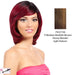 Synthetic Futura Full Wig Orchid,Streaked blend of medium brown, strawberry blonde, and light auburn
